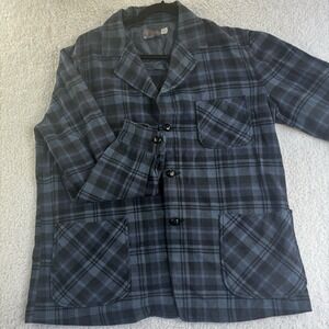 Vintage Pendleton Black Watch Plaid Wool Button Up Shirt Men's L (Fits M)